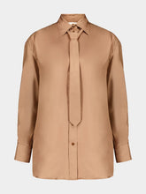 Zimmermann Biscuit Relaxed Tie Shirt