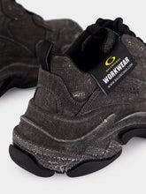 Balenciaga Black Triple S Canvas Sneakers