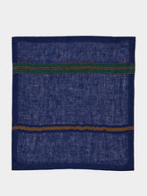 Libeco Gia Blue and Green Linen Napkin
