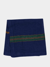 Libeco Gia Blue and Green Linen Napkin