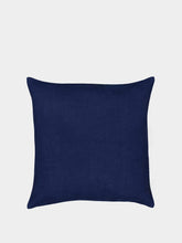 Libeco Max Blue Green and Brown Linen Cushion