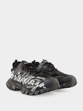 Balenciaga Track Signature Sneaker in Black and White