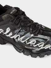 Balenciaga Track Signature Sneaker in Black and White