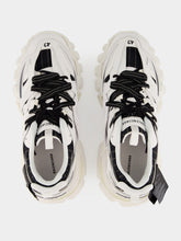 Balenciaga White and Black Track Shirt Sneakers