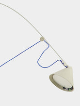 Midgard Silk Grey AYNO S Table Lamp with Ultramarine Cable