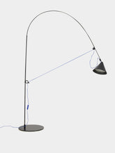 Midgard Black AYNO L Floor Lamp with Ultramarine Cable