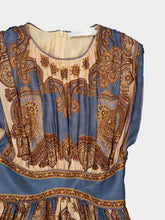 Zimmermann Dark Blue Paisley Mahon Silk Maxi Dress