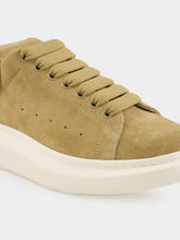 Alexander McQueen Dark Caramel Oversized Suede Sneaker
