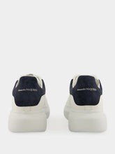 Alexander McQueen White and Blue Oversized New Tech Sneakers