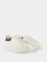 McQueen White and Black Oversized Sneakers New Tech Calf Leather