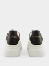 McQueen White and Black Oversized Sneakers New Tech Calf Leather