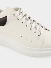 McQueen White and Black Oversized Sneakers New Tech Calf Leather