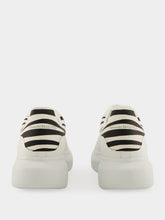 Alexander McQueen White Oversized Zebra Heel Sneakers