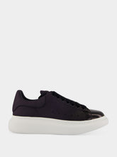 McQueen Indigo Blue Oversized Suede Sneakers