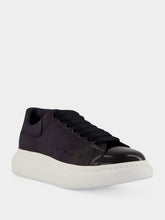 McQueen Indigo Blue Oversized Suede Sneakers
