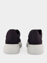 McQueen Indigo Blue Oversized Suede Sneakers