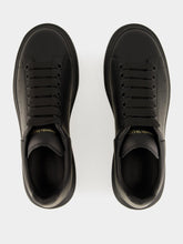 Alexander McQueen Black Oversized Leather Sneakers