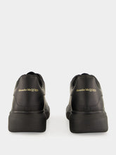 Alexander McQueen Black Oversized Leather Sneakers