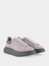 McQueen Grey Oversized Suede Sneakers