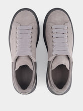 McQueen Grey Oversized Suede Sneakers