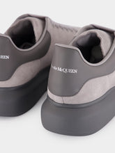 McQueen Grey Oversized Suede Sneakers