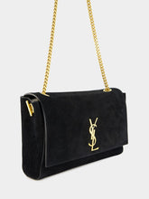 Saint Laurent Reversible Kate Medium Bag in Black Suede
