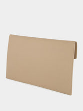 Saint Laurent Dark Beige Uptown Pouch in Grain de Poudre Leather