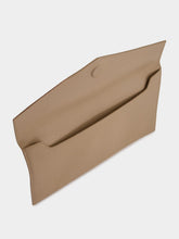 Saint Laurent Dark Beige Uptown Pouch in Grain de Poudre Leather