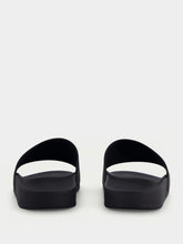 Balenciaga Logo Rubber Black Pool Slides