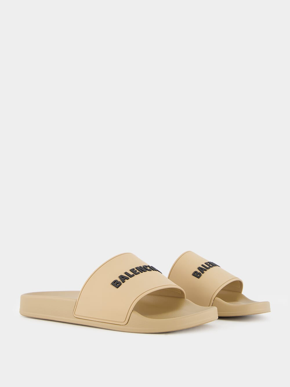 Beige Pool Slide Sandals