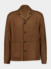 Piacenza 1733 Brown Cashmere-Silk Buttoned Jacket