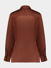 Zimmermann Tan Hypnotic Satin Shirt