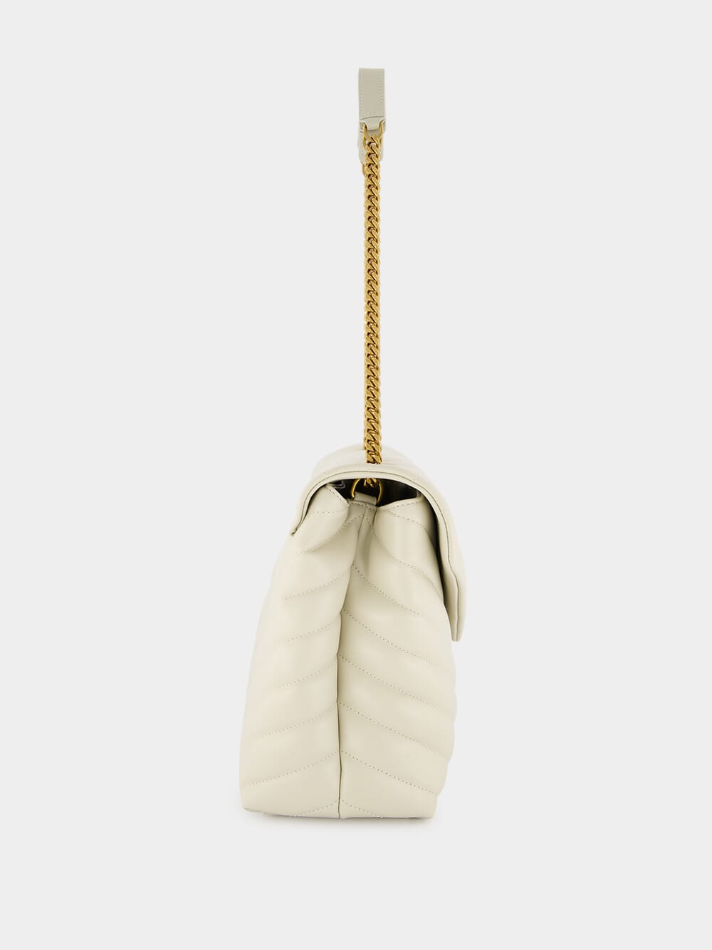 Loulou Medium Vintage White Shoulder Bag