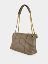 Saint Laurent LouLou Puffer Small Light Taupe Lambskin Bag