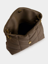 Saint Laurent LouLou Puffer Small Light Taupe Lambskin Bag