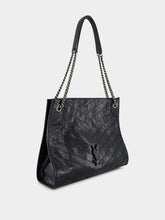 Saint Laurent Black Niki Vintage Leather Shopping Bag
