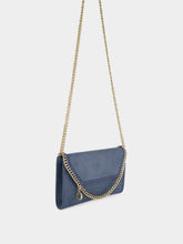 Stella McCartney Feather Blue Vegan Leather Mini Crossbody Bag