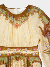 Zimmermann Cream Khaki Indra Cotton Silk Maxi Dress