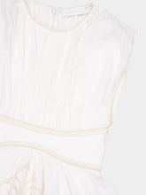 Zimmermann Daylight Waisted Linen Maxi Dress in Cream