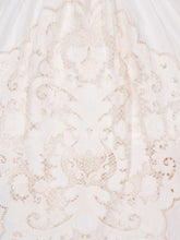 Zimmermann Daylight Waisted Linen Maxi Dress in Cream