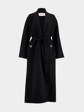 Valentino Garavani Black Cashmere Maxi Coat