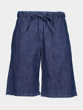 Valentino Garavani Chambray Denim Bermuda Shorts
