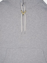 Valentino Garavani Light Grey V Gold-Detail Hoodie