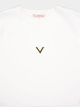 Valentino Garavani V-Plague Cropped T-Shirt