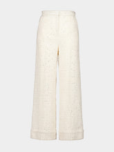 Valentino Garavani Delicate Tweed Wide-Leg Trousers