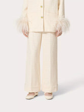 Valentino Garavani Delicate Tweed Wide-Leg Trousers