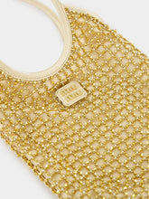 Miu Miu Platinum Ivy Beaded Duchesse Bag