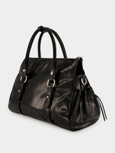 Miu Miu Black Shiny Leather Top-Handle Bag