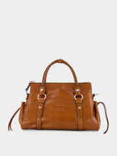 Miu Miu Palisander Shiny Leather Handbag