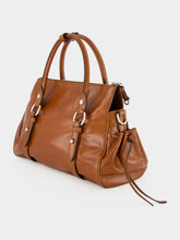 Miu Miu Palisander Shiny Leather Handbag